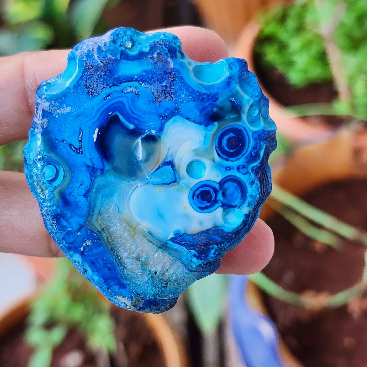 Blue Agate Pop Socket