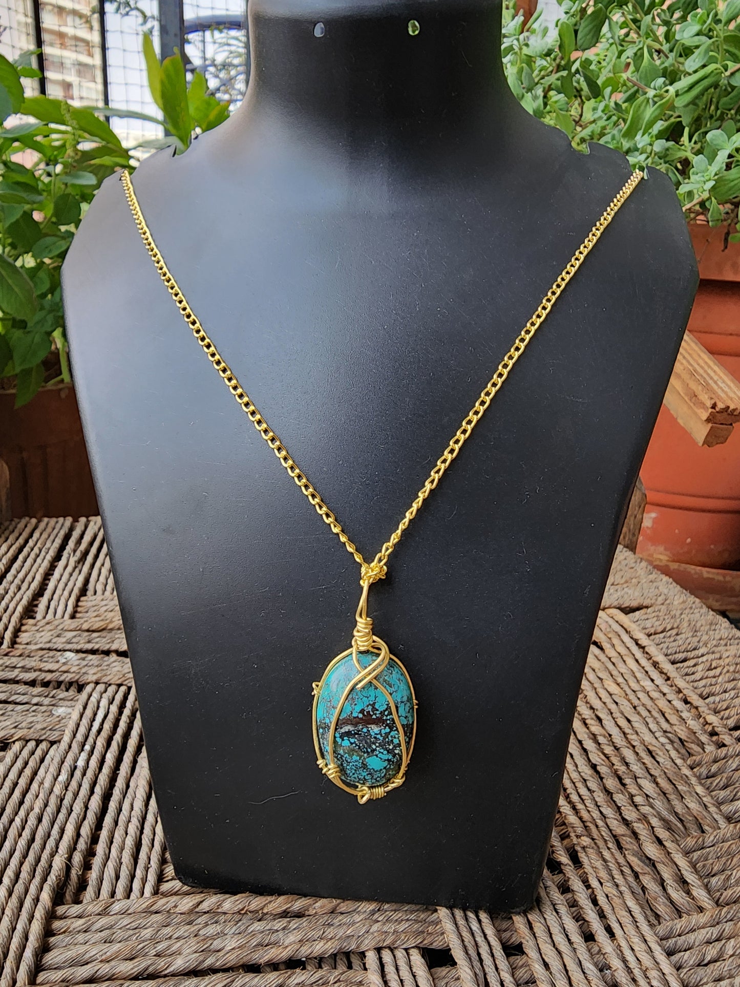 Tibetian Turquoise Pendant
