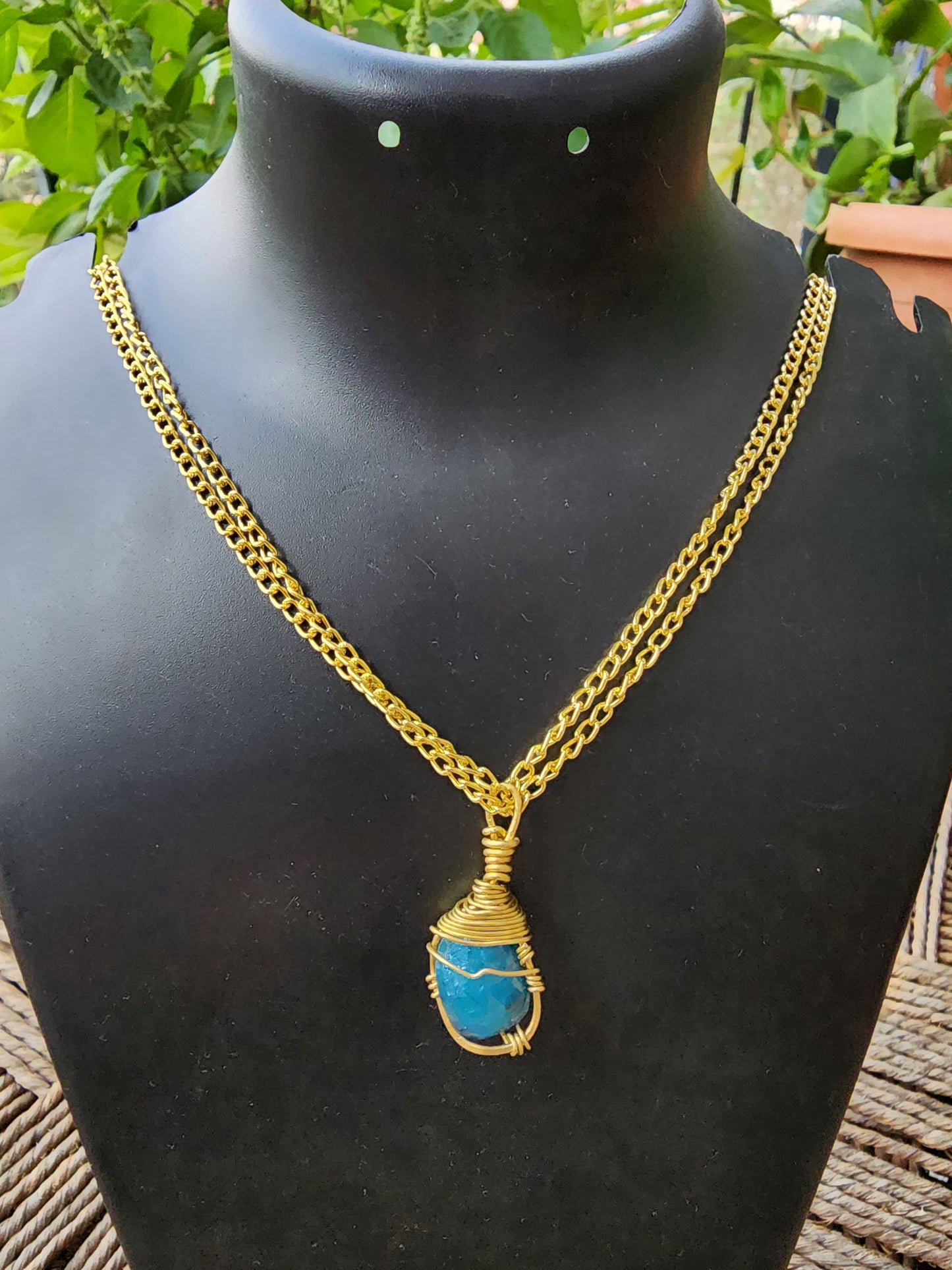Apatite Gem Grade Pendant