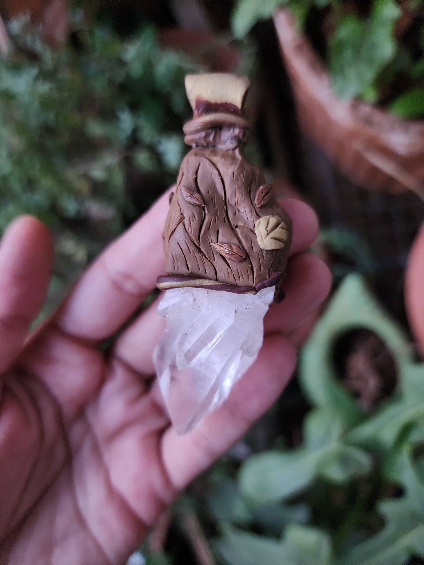 Waves of Tears ● TEARS of power Himalayan Quartz Pendant