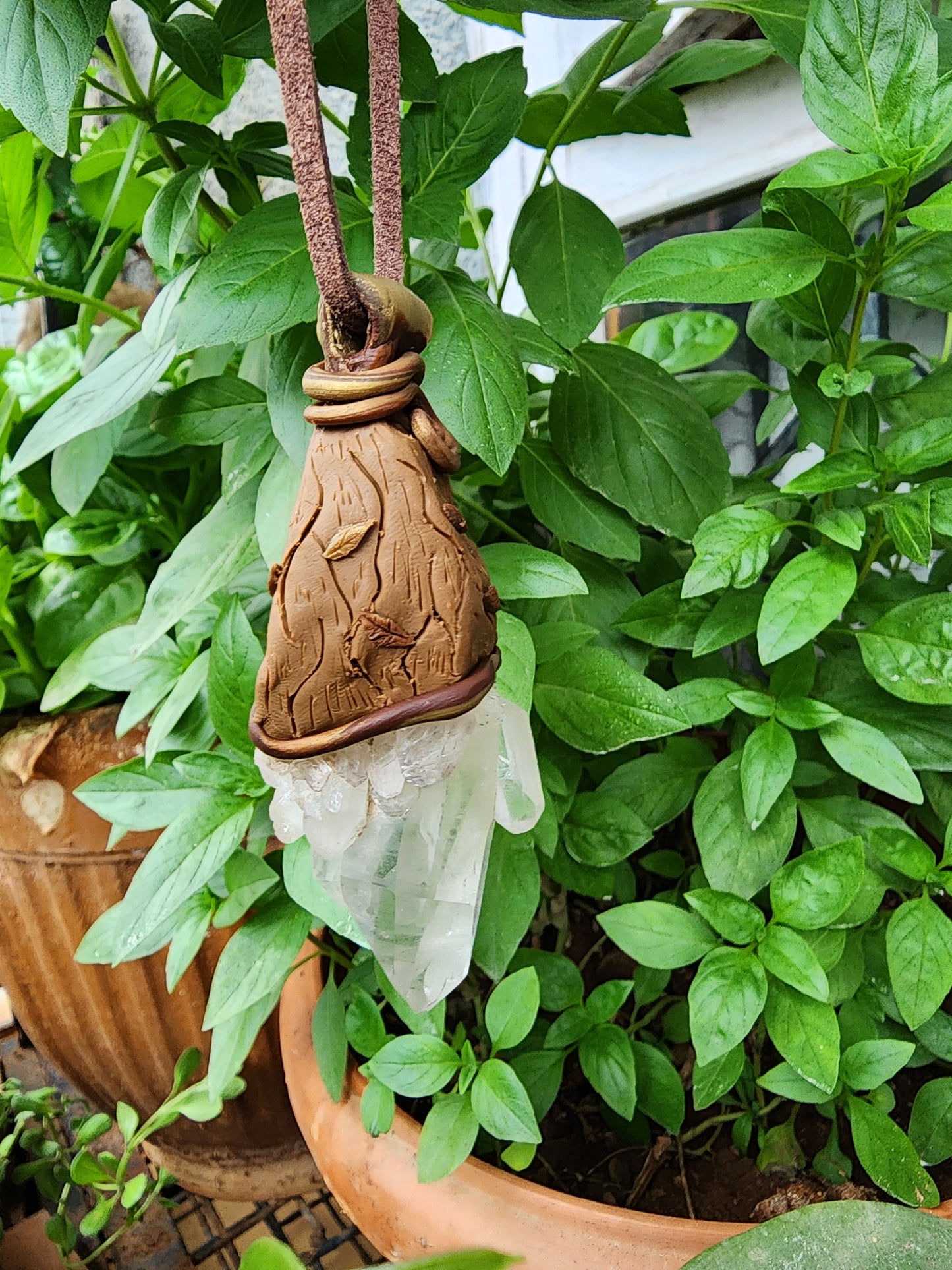 Waves of Tears ● TEARS of power Himalayan Quartz Pendant
