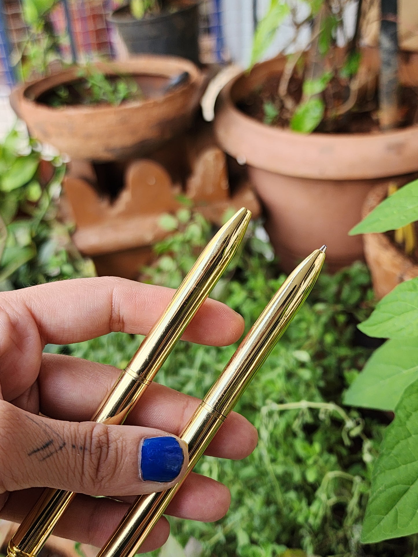 PYRITE CLUSTER BALL PEN