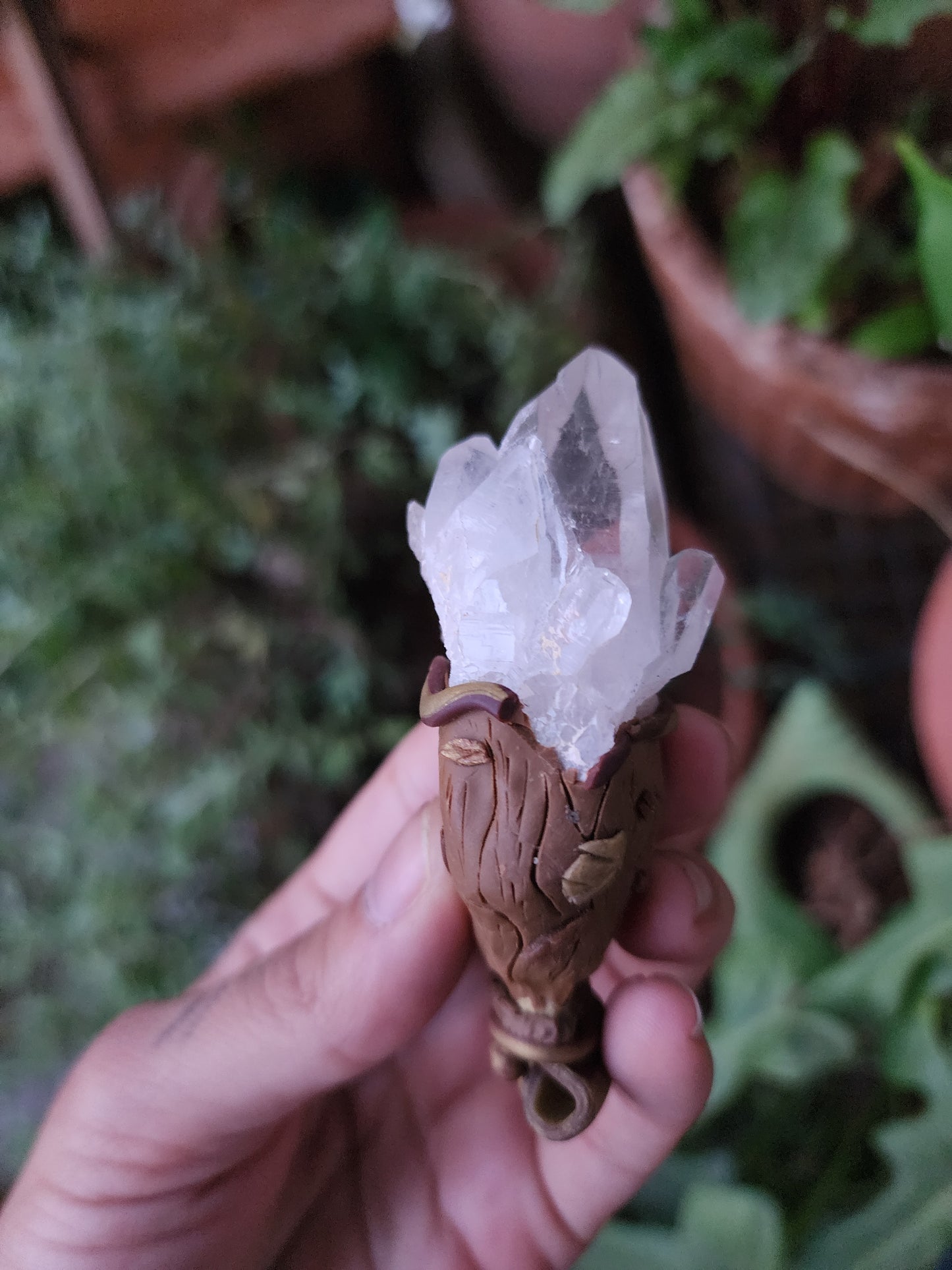 Waves of Tears ● TEARS of power Himalayan Quartz Pendant