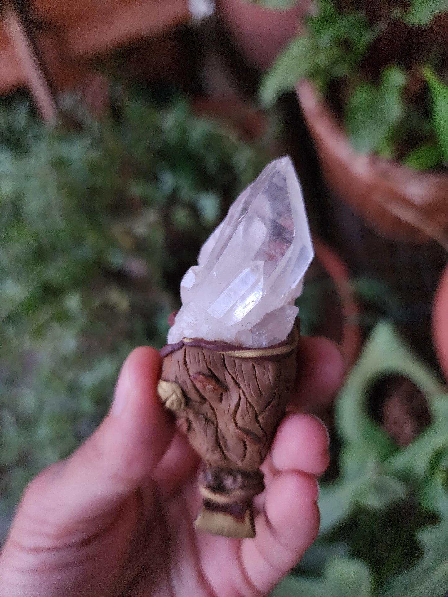 Waves of Tears ● TEARS of power Himalayan Quartz Pendant