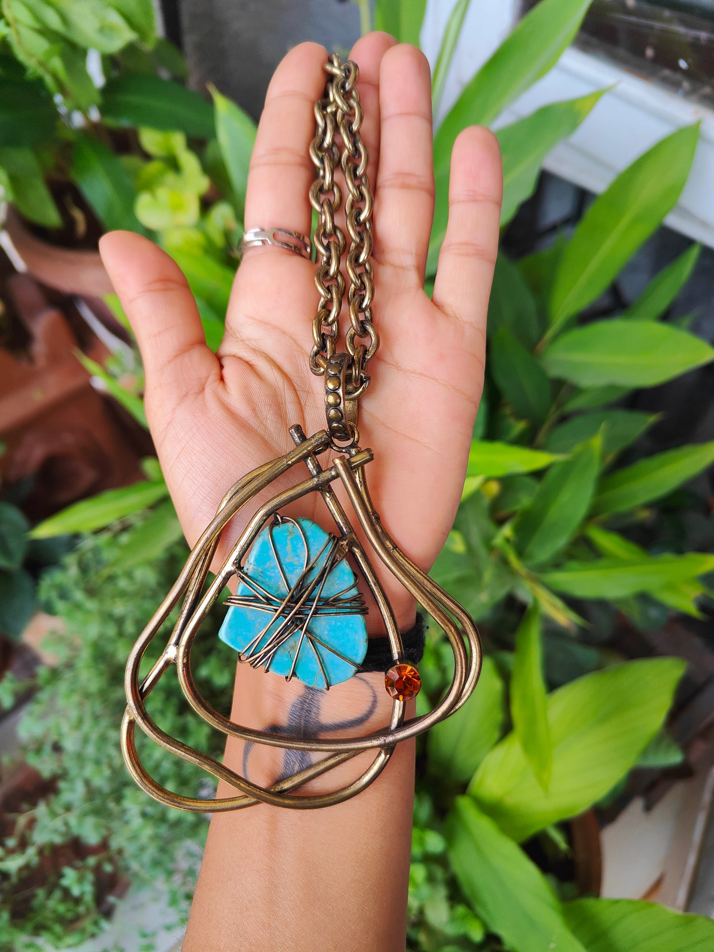 TURQUOISE STATEMENT PIECE