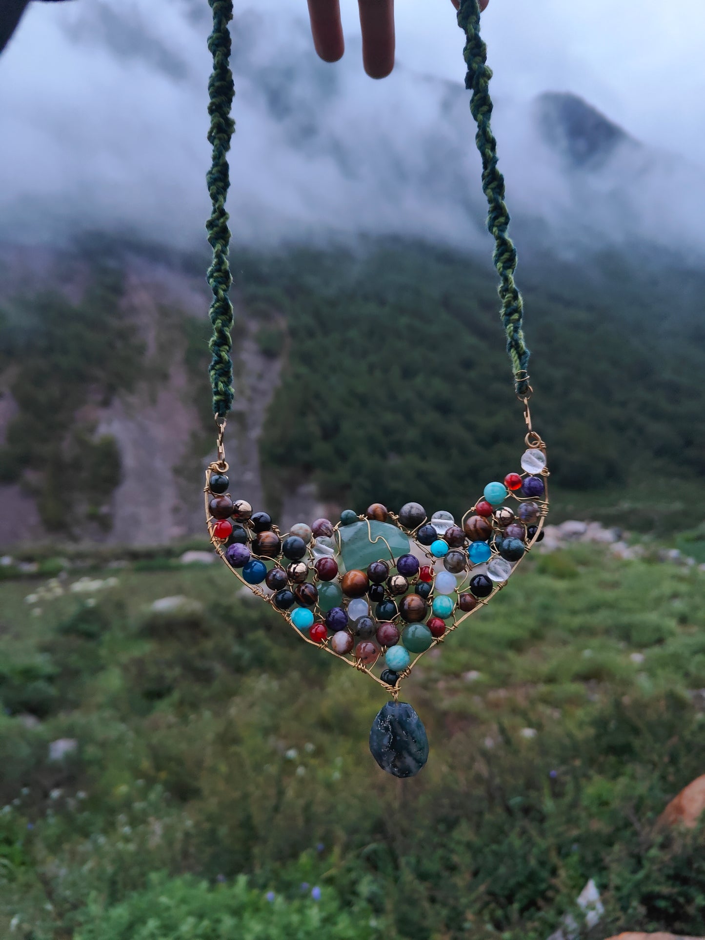 VIRAGO Beaded crystal statement piece