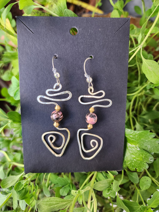 Whispers of RhodoCrosite Earrings