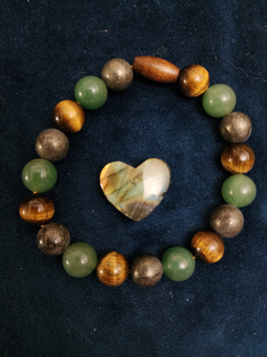 10mm Career Growth and Financial Stability Bracelet